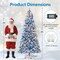 Blue PVC and Metal LED Christmas Tree with 270 Lights - Pre-Lit